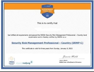 Security Risk Management Professional Certificate